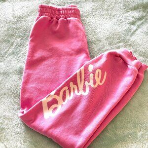 Barbie Pink/White Sweatpants Size Small